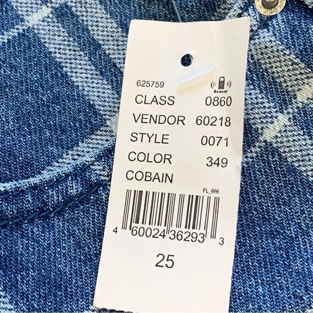 Pacsun Dad Jeans Plaid High Rise Size 25